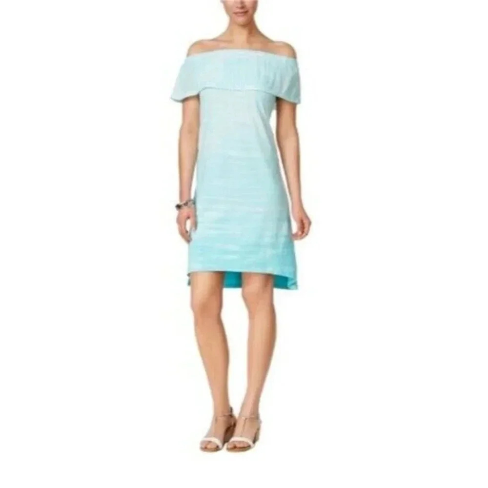 STYLE & CO Tie Dye Off The Shoulder Dress NWT XL - Picture 4 of 7